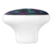 Abstract mozaïekGlas in lood #11 Keramische Knop (Zijkant)