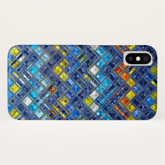 Abstract mozaïekGlas in lood Case-Mate iPhone Case (Achterkant (horizontaal))