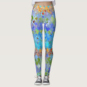 Abstract mozaïekGlas in lood Leggings (Voorkant)