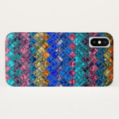 Abstract mozaïekGlas in lood Patroon 3 Case-Mate iPhone Case (Achterkant (horizontaal))