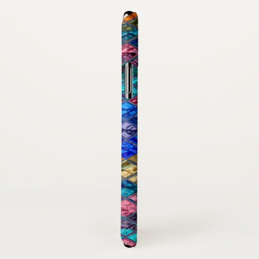 Abstract mozaïekGlas in lood Patroon 3 Case-Mate iPhone Case (Achterkant / rechts)