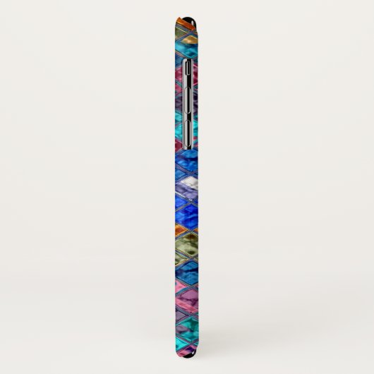 Abstract mozaïekGlas in lood Patroon 3 Case-Mate iPhone Case (Achterkant/links)