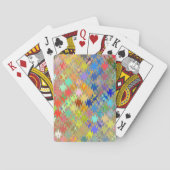 Abstract mozaïekgolfpatroon #8 pokerkaarten (Achterkant)