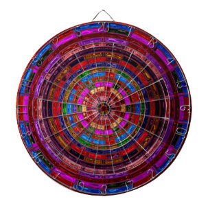 Abstract mozaïekhoudend glas #9 dartbord
