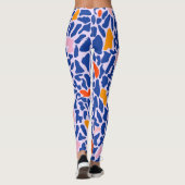 Abstract mozaïeknaadloos patroon leggings (Achterkant)