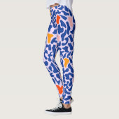 Abstract mozaïeknaadloos patroon leggings (Links)