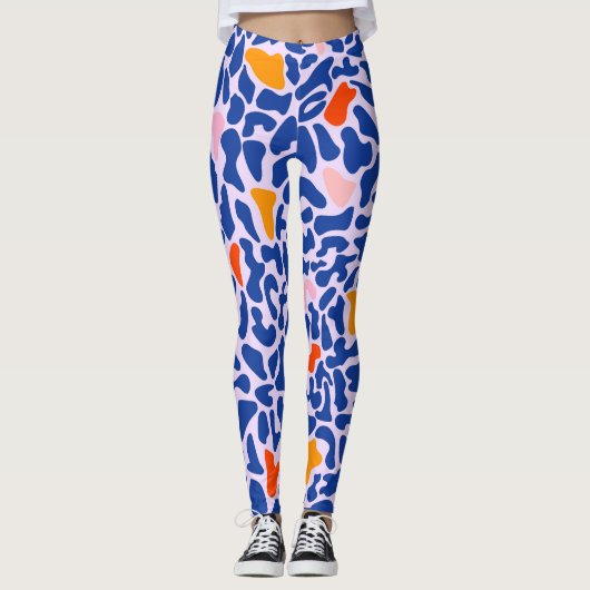 Abstract mozaïeknaadloos patroon leggings (Voorkant)