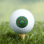 Abstract mozaïekpatroon #10 golfballen (Insitu Shirt)