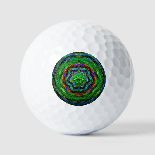 Abstract mozaïekpatroon #10 golfballen (Voorkant)