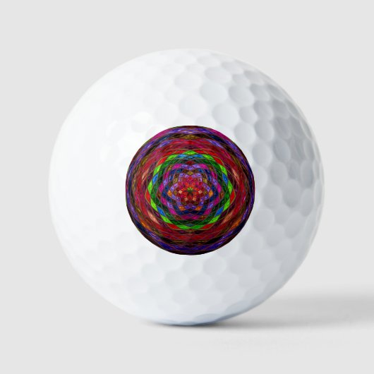 Abstract mozaïekpatroon #11 golfballen (Voorkant)