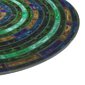 Abstract mozaïekpatroon #11 Ronde Pijl Snijplank (Hoek)