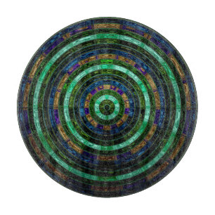 Abstract mozaïekpatroon #11 Ronde Pijl Snijplank