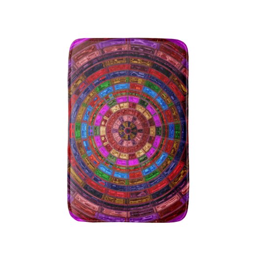 Abstract mozaïekpatroon #4 badmat (Voorkant Verticaal)