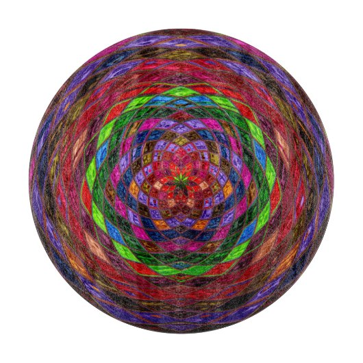 Abstract mozaïekpatroon #5 snijplank (Voorkant)