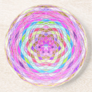 Abstract mozaïekpatroon #6 zandsteen onderzetter