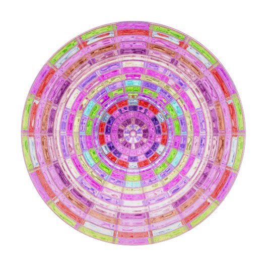 Abstract mozaïekpatroon #8 snijplank (Voorkant)