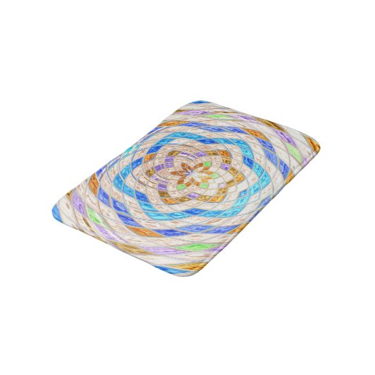 Abstract mozaïekpatroon badmat (Gekanteld)