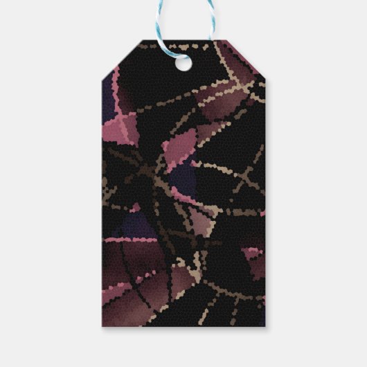 Abstract mozaïekpatroon cadeaulabel (Voorkant)