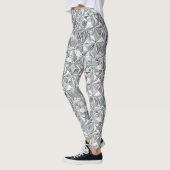 Abstract Mozaïekpatroon | Diamantprisma Leggings (Links)