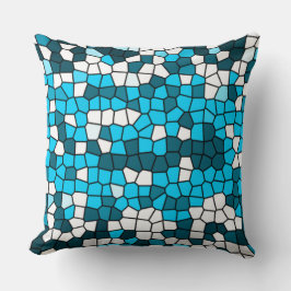 Abstract mozaïekpatroon kussen