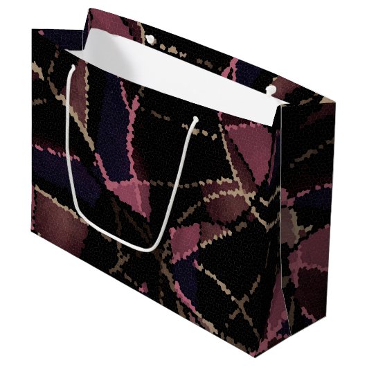 Abstract mozaïekpatroon large cadeautasje (Voorkant Gekanteld)