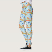 Abstract mozaïekpatroon leggings (Links)