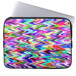 Abstract mozaïekpatroon met meerdere kleuren #3 laptop sleeve
