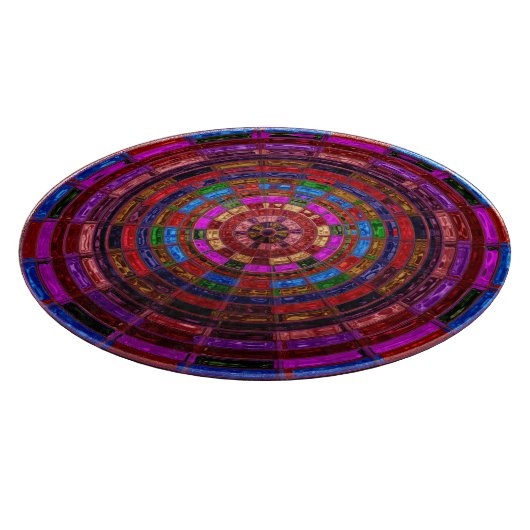 Abstract mozaïekpatroon snijplank (Hoek)