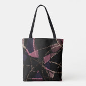 Abstract mozaïekpatroon tote bag (Achterkant)