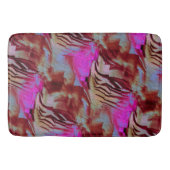 Abstract mozaïektekening van rustieke roze en roes badmat (Voorkant)