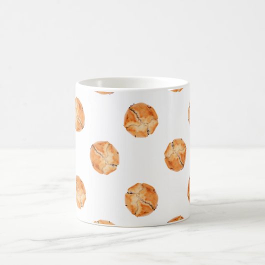 Abstract muffinepatroon koffiemok (Center)