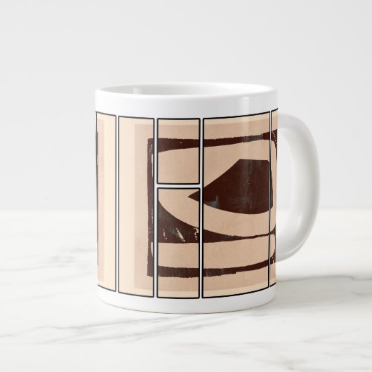 Abstract Mug design Grote Koffiekop (Voorkant rechts)