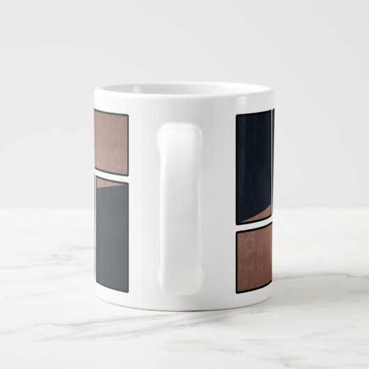 Abstract mug design grote koffiekop (Achterkant)