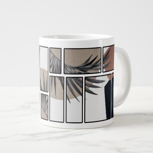 Abstract mug design grote koffiekop (Voorkant rechts)