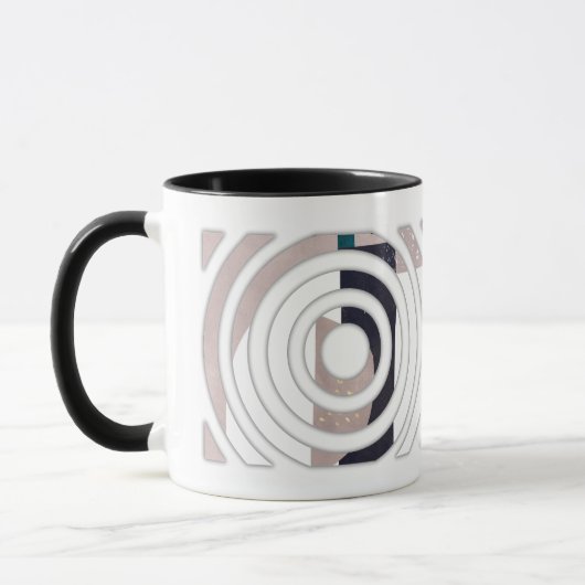 Abstract mug design mok (Links)