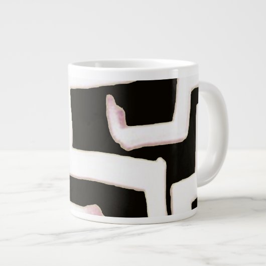 Abstract Mug Grote Koffiekop (Voorkant rechts)