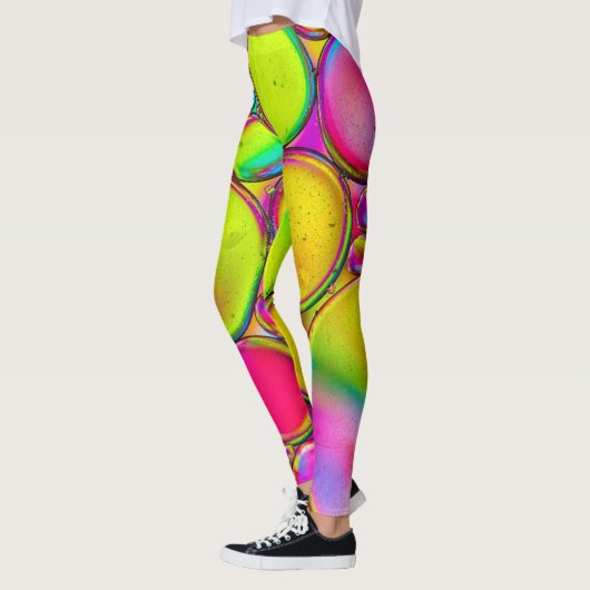 Abstract Multi Color Splash-ontwerp Leggings (Links)
