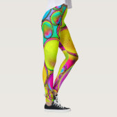 Abstract Multi Color Splash-ontwerp Leggings (Rechts)