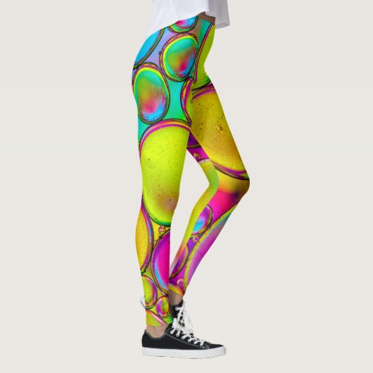 Abstract Multi Color Splash-ontwerp Leggings (Rechts)
