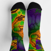 Abstract multi kleur water schilderij patroon sokken (Top)