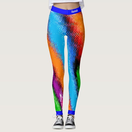 Abstract Multicolf Leggings (Voorkant)