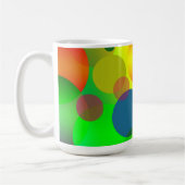 Abstract multicolleur cirkelontwerp koffiemok (Links)