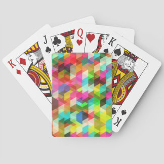 Abstract multicollisch patroon speelkaarten