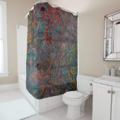 Abstract multicolor grunge background with abstrac douchegordijn (In situ)