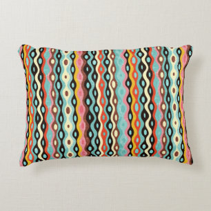 Abstract multicolor-patroon accent kussen
