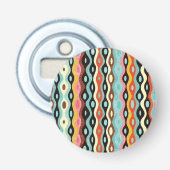 Abstract multicolor-patroon button flesopener (Voorkant)