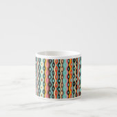 Abstract multicolor-patroon espresso kop (Voorkant)