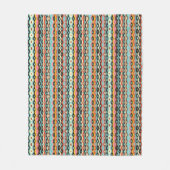 Abstract multicolor-patroon fleece deken (Voorkant)