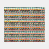 Abstract multicolor-patroon fleece deken (Voorkant (Horizontaal))