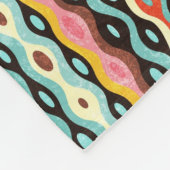 Abstract multicolor-patroon fleece deken (Hoek)